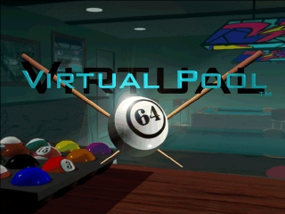 Virtual Pool 64 (Europe) Title Screen